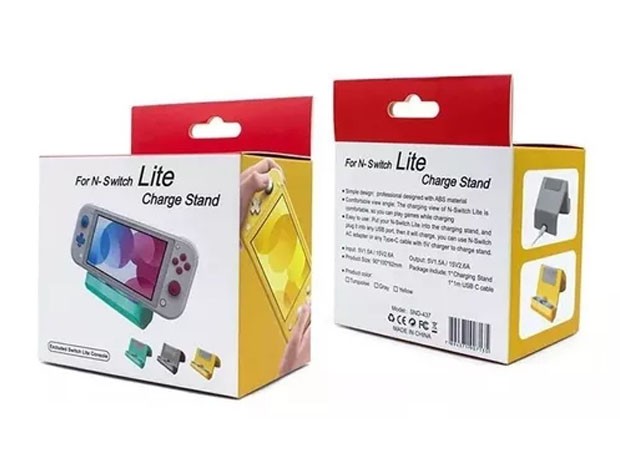 &ua BASE CARGADOR NINTENDO SWITCH LITE SND-437